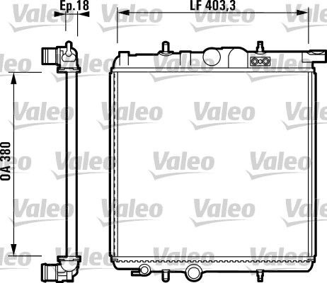 732885 VALEO Радиатор основной