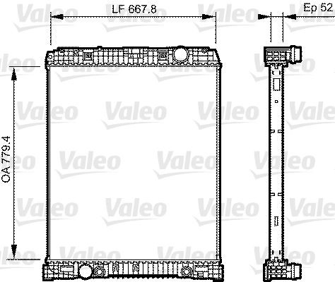 A940500150364 Mercedes Радиатор основной