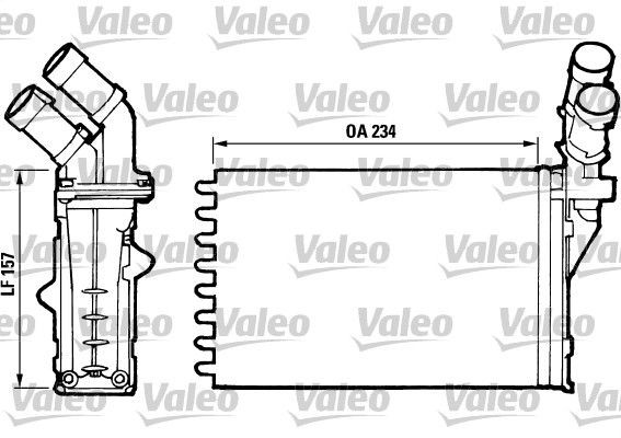 812006 VALEO Радиатор отопителя салона
