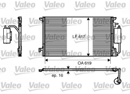 Конденсатор кондиционера Opel Vectra C седан (2002 - 2008) цена, от 64.82 USD