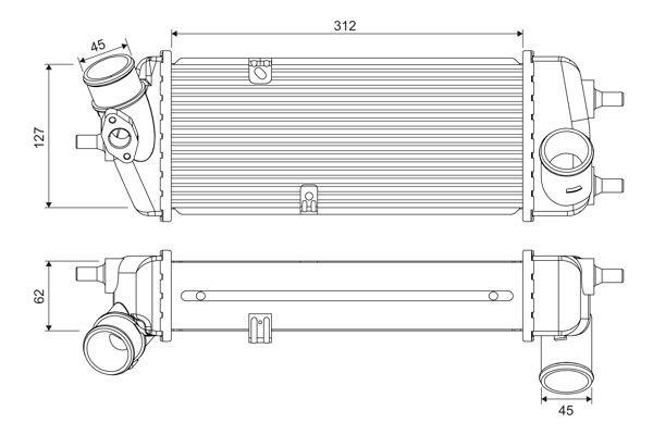  Интеркулер Hyundai Accent 3