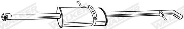Выхлоп задний Walker 23123 цена, от 16.43 USD
