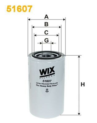 51607 WIX Масляный фильтр двигателя