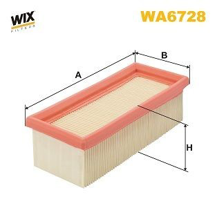 WA6728 WIX Воздушный фильтр двигателя