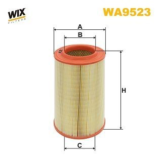 WA9523 WIX Воздушный фильтр двигателя