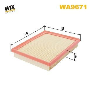 WA9671 WIX Воздушный фильтр двигателя