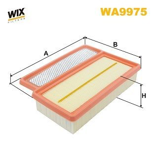 WA9975 WIX Воздушный фильтр двигателя