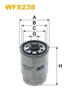 WF8238 WIX Фильтр топлива