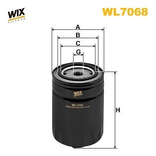 WL7068 WIX Масляный фильтр двигателя