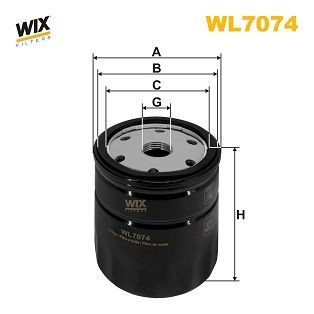 WL7074 WIX Масляный фильтр двигателя