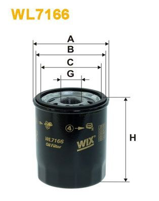 WL7166 WIX Масляный фильтр двигателя