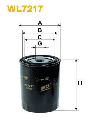 WL7217 WIX Масляный фильтр двигателя