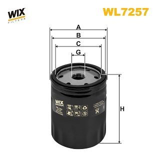 WL7257 WIX Масляный фильтр двигателя