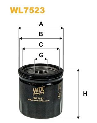 WL7523 WIX Масляный фильтр двигателя