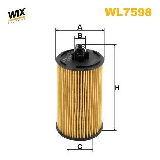 WL7598 WIX Масляный фильтр двигателя