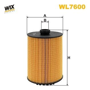 WL7600 WIX Масляный фильтр двигателя