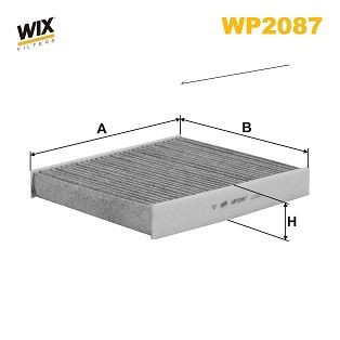 WP2087 WIX Внутрисалонный фильтр