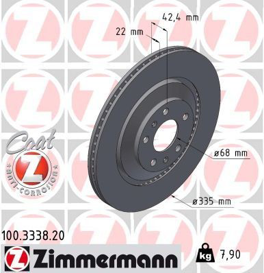 100333820 Zimmermann Дисковый тормоз