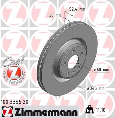 Тормоз дисковый передний Zimmermann 100335620 цена, от 86.75 USD