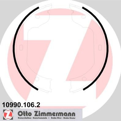 109901062 Zimmermann Тормозные колодки ручника