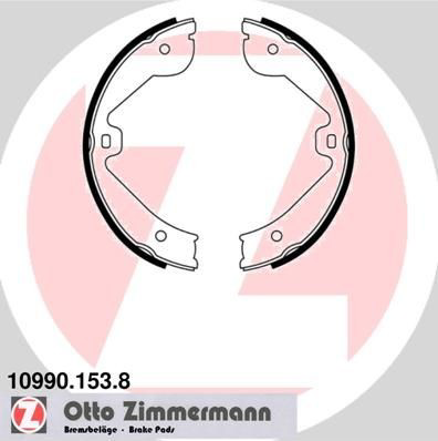 109901538 Zimmermann Тормозные колодки ручника