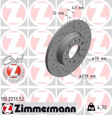 110221352 Zimmermann Дисковый тормоз