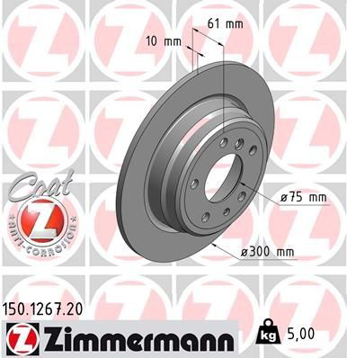 150126720 Zimmermann Дисковый тормоз