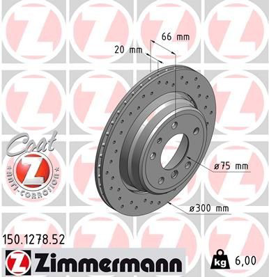 150127852 Zimmermann Дисковый тормоз