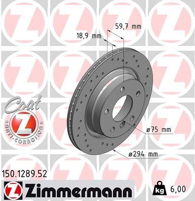 Тормозные диски 150128952 Zimmermann
