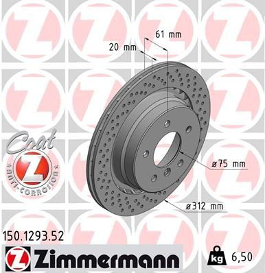 150129352 Zimmermann Дисковый тормоз