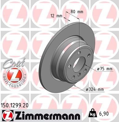 150129920 Zimmermann Дисковый тормоз