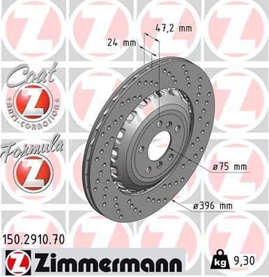 150291070 Zimmermann Дисковый тормоз