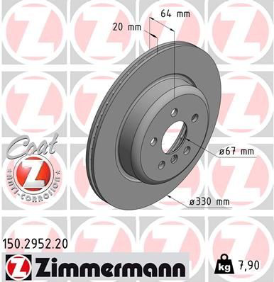 Тормозные диски 150295220 Zimmermann