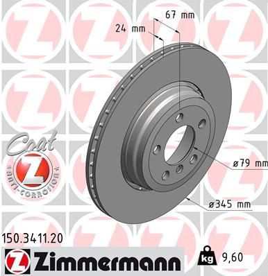 150341120 Zimmermann Дисковый тормоз