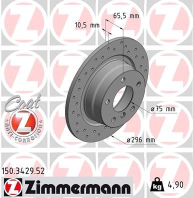150342952 Zimmermann Дисковый тормоз