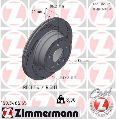 150346655 Zimmermann Дисковый тормоз