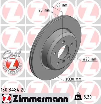 150348420 Zimmermann Дисковый тормоз