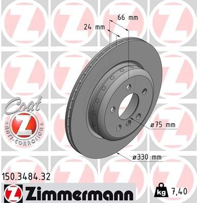 150348432 Zimmermann Дисковый тормоз