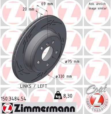 150348454 Zimmermann Дисковый тормоз