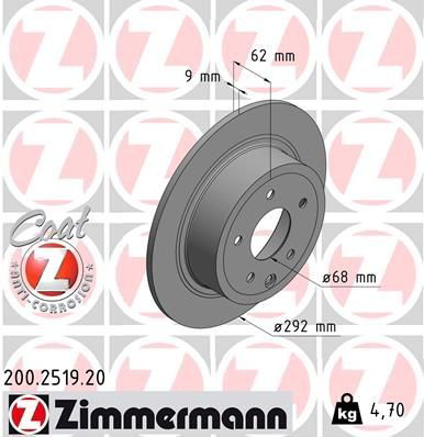 200251920 Zimmermann Дисковый тормоз