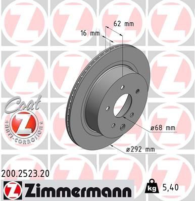 200252320 Zimmermann Дисковый тормоз
