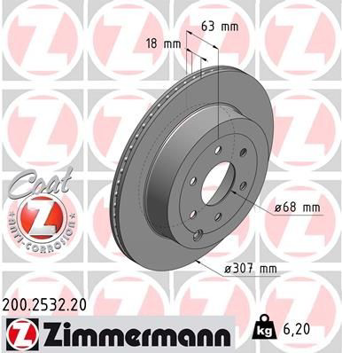 200253220 Zimmermann Дисковый тормоз