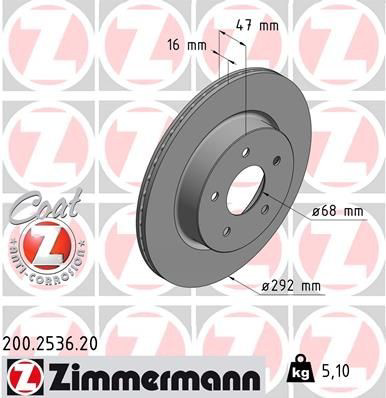 200253620 Zimmermann Дисковый тормоз