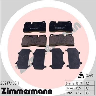 202171651 Zimmermann Колодки передние