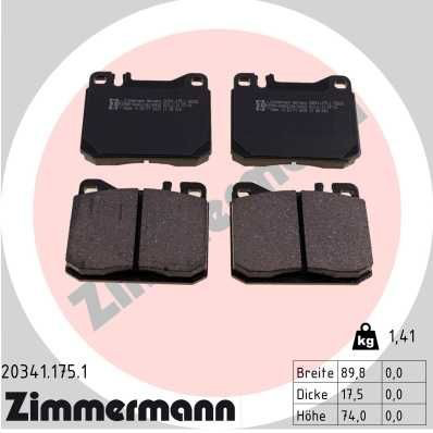 203411751 Zimmermann Колодки передние