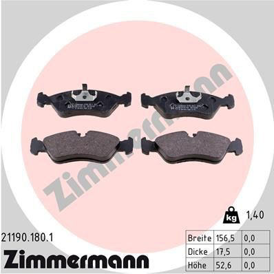 211901801 Zimmermann Колодки передние
