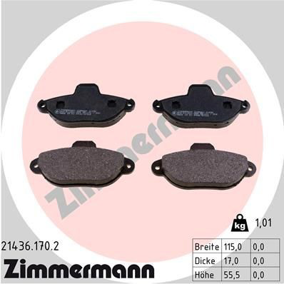 214361702 Zimmermann Колодки передние