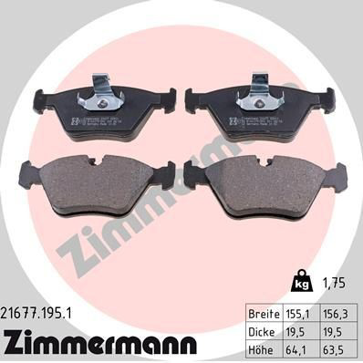 Колодки Zimmermann 216771951 цена, от 37.81 USD