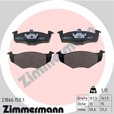 218661501 Zimmermann Колодки передние