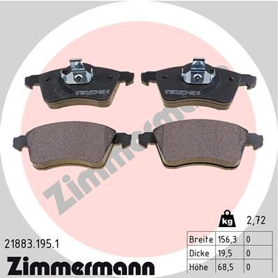 218831951 Zimmermann Колодки передние